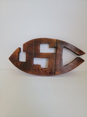 USC Rustic Wooden Wall Decor - Brown